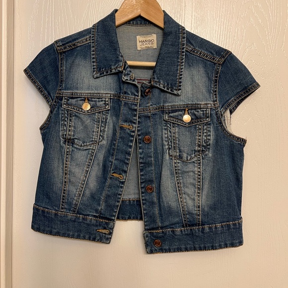 Mango MNG Denim vest (Denim jacket), size M - Picture 2 of 8
